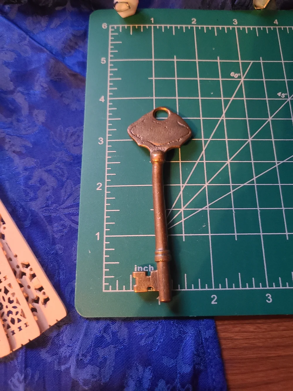 Vintage Gold-tone Skeleton Key